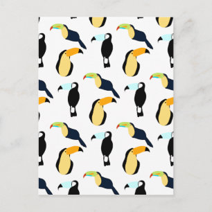 Cartão Postal Toucans tropicais