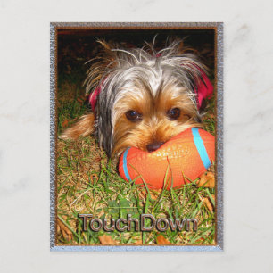 Cartão Postal TouchDown Yorkie