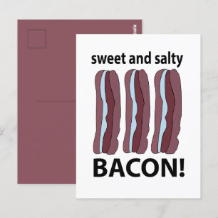 Cartão Postal Toucinho Doce E Salgado Bacon