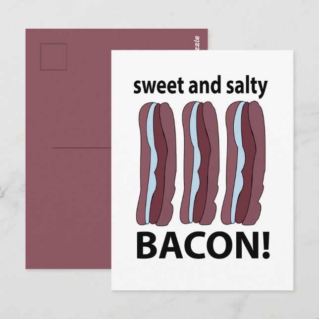 Cartão Postal Toucinho Doce E Salgado Bacon (Frente/Verso)