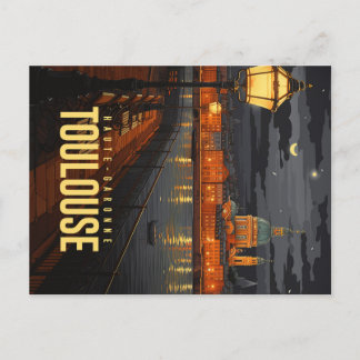 Cartão Postal Toulouse de nuit