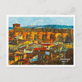 Cartão Postal Toulouse França Belo Paisagem Petrolífera