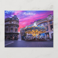 Toulouse França Cidade Francesa Carousel Sunset Vi