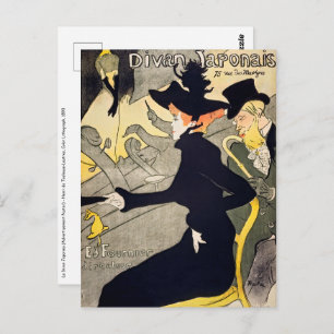 Cartão Postal Toulouse-Lautrec - Divan Japonês