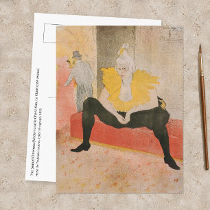 Cartão Postal Toulouse-Lautrec - Mademoiselle Cha-u-kao Sentada