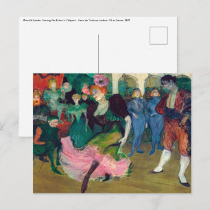 Cartão Postal Toulouse-Lautrec - Na Rota, A Dança