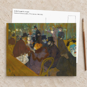 Cartão Postal Toulouse-Lautrec - No Rouge