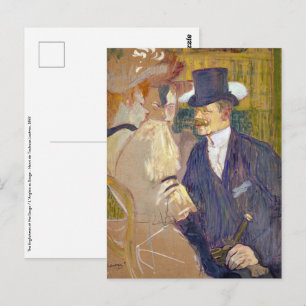 Cartão Postal Toulouse-Lautrec - O Inglês no Rouge
