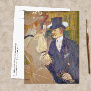 Cartão Postal Toulouse-Lautrec - O Inglês no Rouge