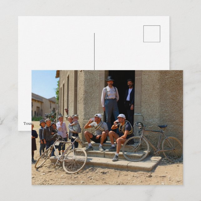 Cartão Postal Tour de France 1921 Após o Colo do Tempo da Cervej (Frente/Verso)