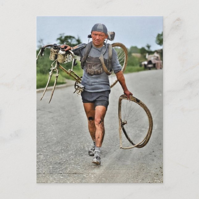 Cartão Postal Tour de France 1928 Palco 7 Giusto Cerutti italian (Frente)