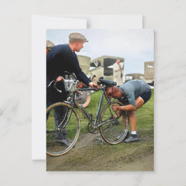 Cartão Postal Tour de France 1928 Raymond Decorte Color Redux