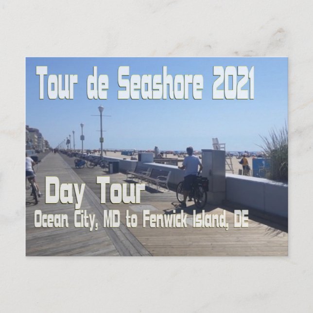 Cartão Postal Tour de Seashore 2021 - Day Tour (DT) Ocean City, (Frente)