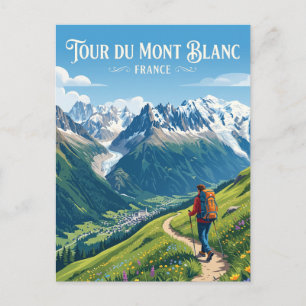 Cartão Postal Tour du Mont Blanc França