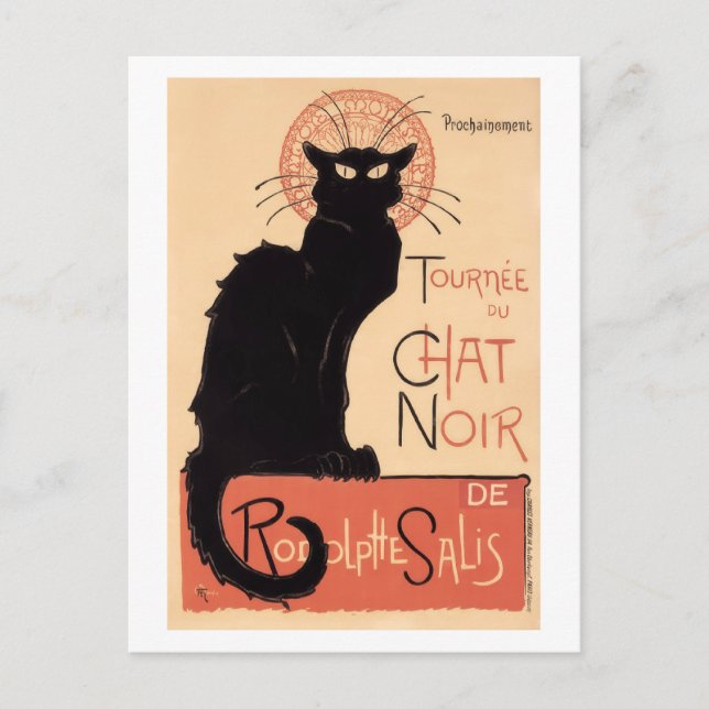 Cartão Postal Tournee du Chat Noir (1896) (Frente)