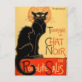 Cartão Postal Tournée du Chat Noir de Rodolphe Salis - Vintage