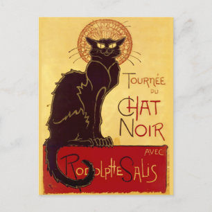 Cartão Postal Tournée du Chat Noir, Théophile Steinlen