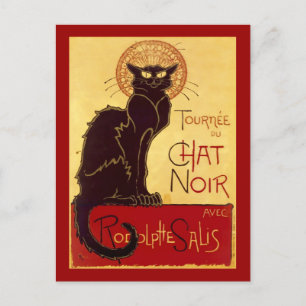 Cartão Postal Tournée du Chat Noir, Théophile Steinlen