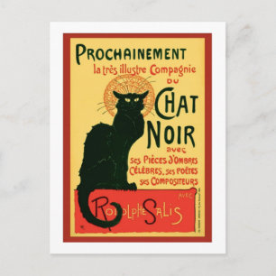 Cartão Postal Tournée du Chat Noir, Theophile Steinlen