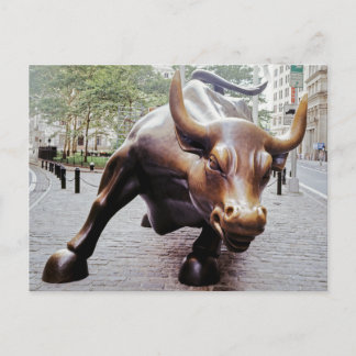 Cartão Postal Touro de Wall Street