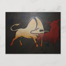 Touros de Touro Arte Animal Abstrata