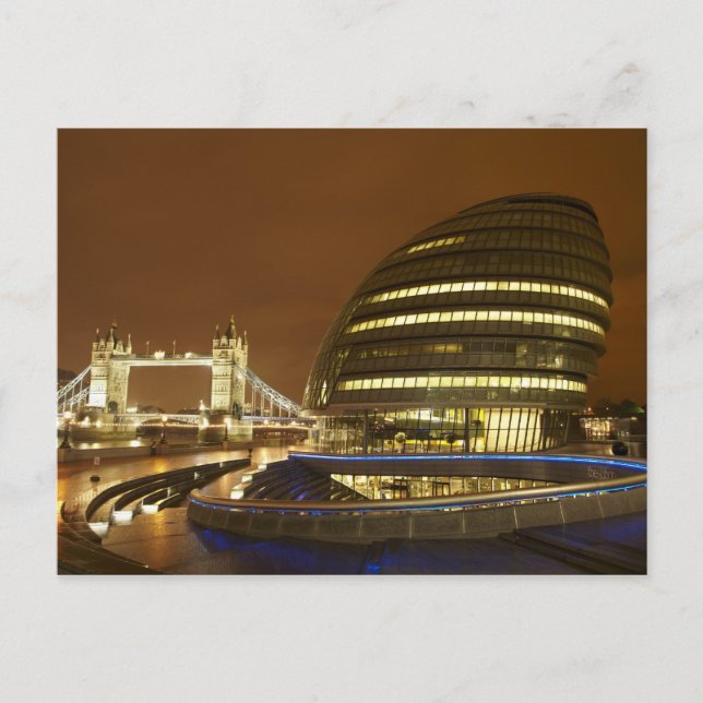 Cartão Postal Tower Bridge e Greater London Authority (Frente)