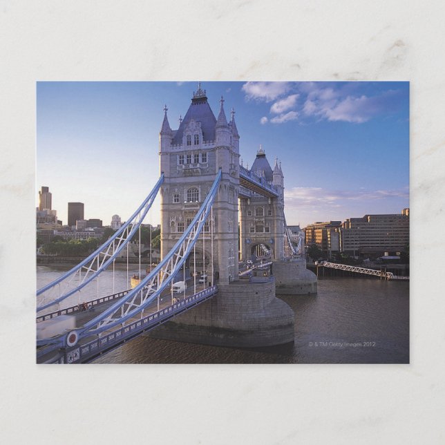 Cartão Postal Tower Bridge em Londres (Frente)