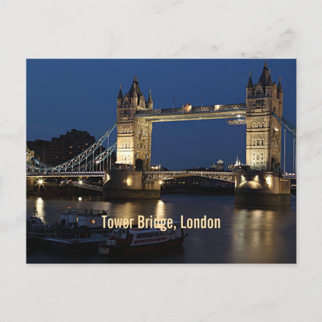 Cartão Postal Tower Bridge, Londres, Inglaterra (Frente)