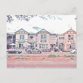 Cartão Postal Townhouses de madeira em Napier