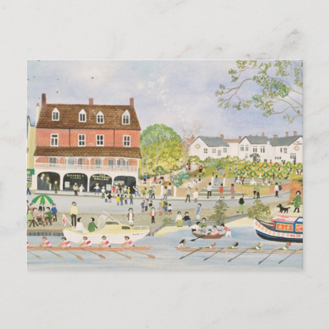 Cartão Postal Towpath Walton-on-Thames (Frente)