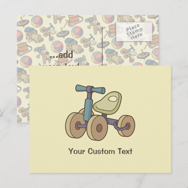 Cartão Postal Toy Bike (Frente/Verso)
