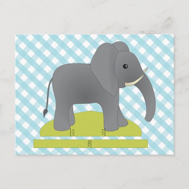 Cartão Postal Toy Elephant (Frente)