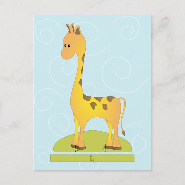 Cartão Postal Toy Giraffee (Frente)