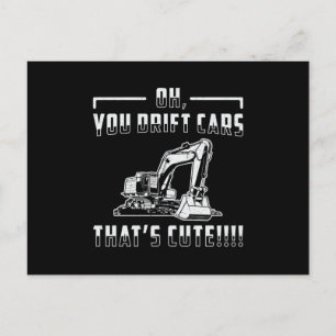Cartão Postal Trabalhador de Construção de Porco de Porte de C