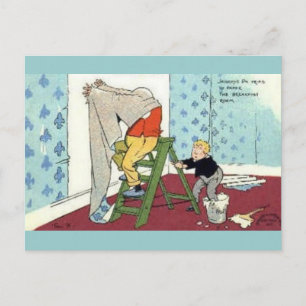 Cartão Postal trabalhador doméstico