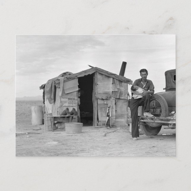 Cartão Postal Trabalhador Migrante Mexicano: 1937 (Frente)