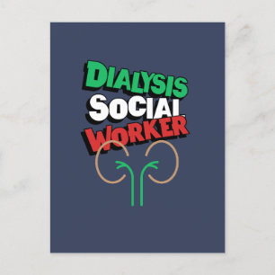 Cartão Postal Trabalhador Social em Diálise