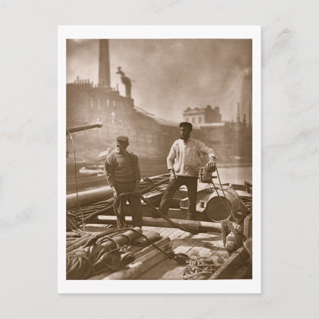 Cartão Postal Trabalhadores da 'autoestrada silenciosa', da 'Str (Frente)