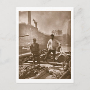 Cartão Postal Trabalhadores da 'autoestrada silenciosa', da 'Str