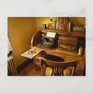 Cartão Postal Trabalho - Datilógrafo - Uma pessoa com muitos int