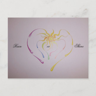 Cartão Postal trabalho de arte 011, Chuva ...