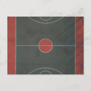 Cartão Postal Trabalho de arte de basquete bonito