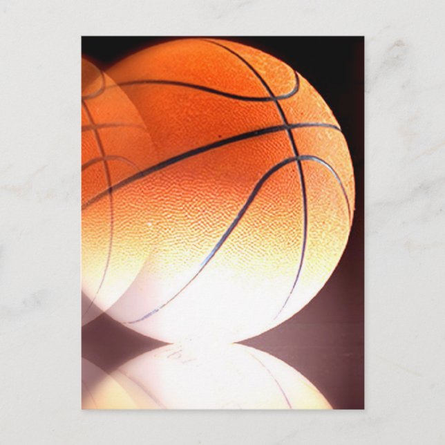 Cartão Postal Trabalho de arte de basquetebol (Frente)