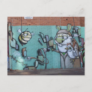 Cartão Postal Trabalho de arte de Grafite de Botões Oeste nº 15