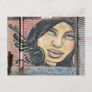 Cartão Postal Trabalho de arte de Grafite de Botões Oeste nº 3