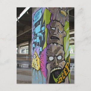 Cartão Postal Trabalho de arte de Grafite Ellum Profundo nº 53