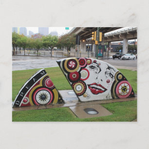 Cartão Postal Trabalho de arte de Grafite Ellum Profundo nº 55