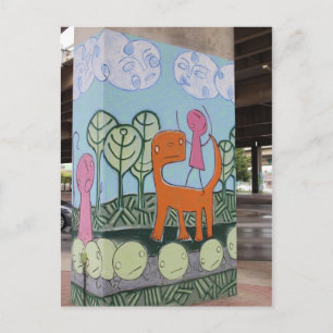 Cartão Postal Trabalho de arte de Grafite Ellum Profundo nº 60