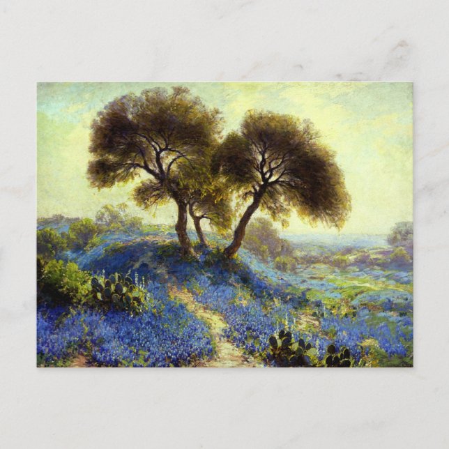 Cartão Postal Trabalho de arte de Onderdonk: Uma Manhã Primavera (Frente)