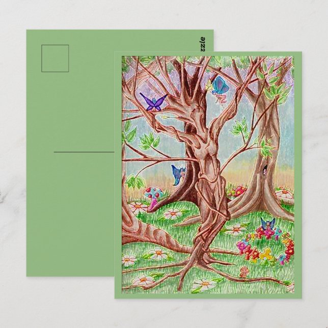 Cartão Postal trabalho de arte de "Transformação" (Frente/Verso)
